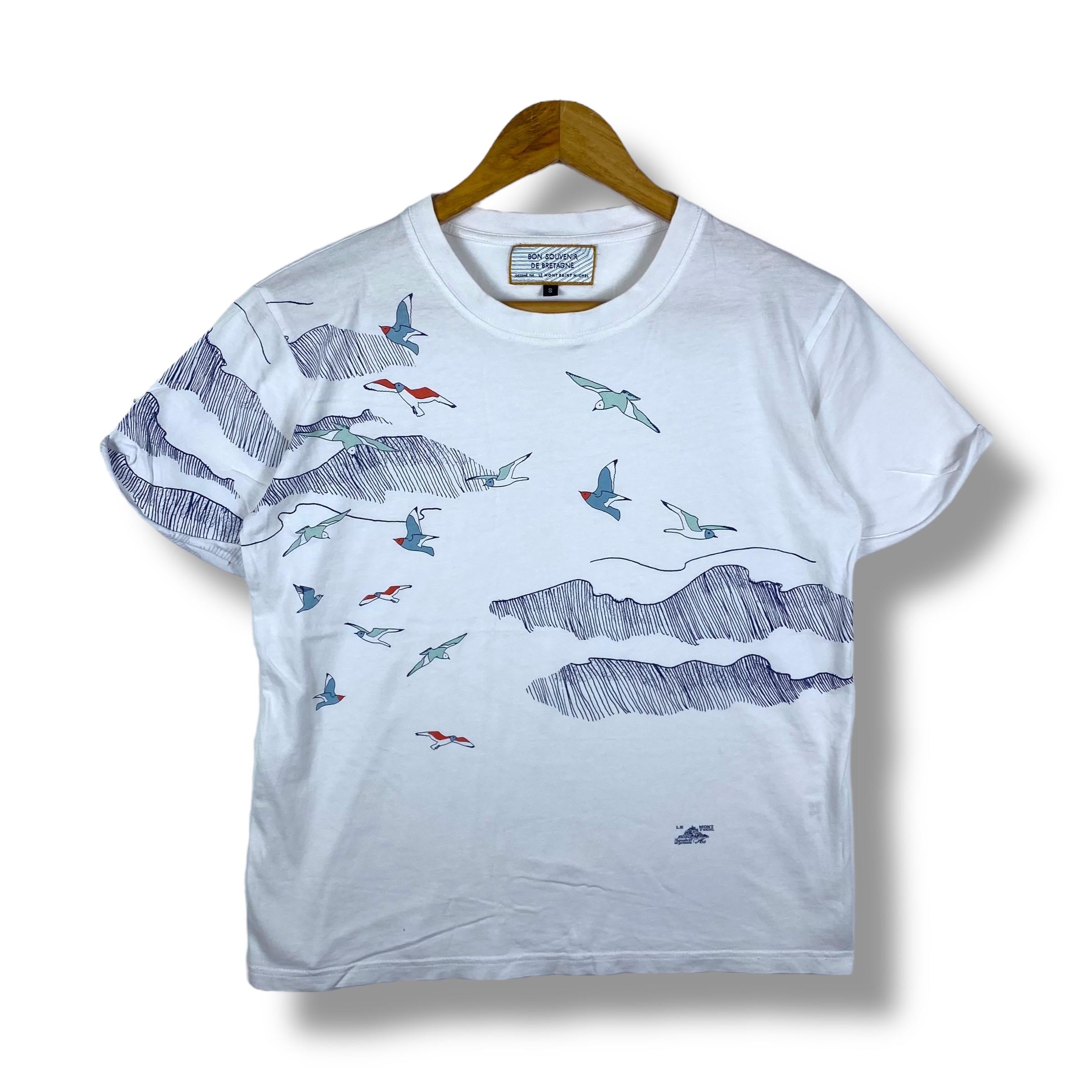 ★Le Mont Saint Michel★ TERIU graphic Tshirts White LRTA0T Mont St Michel Shirt - Etsy