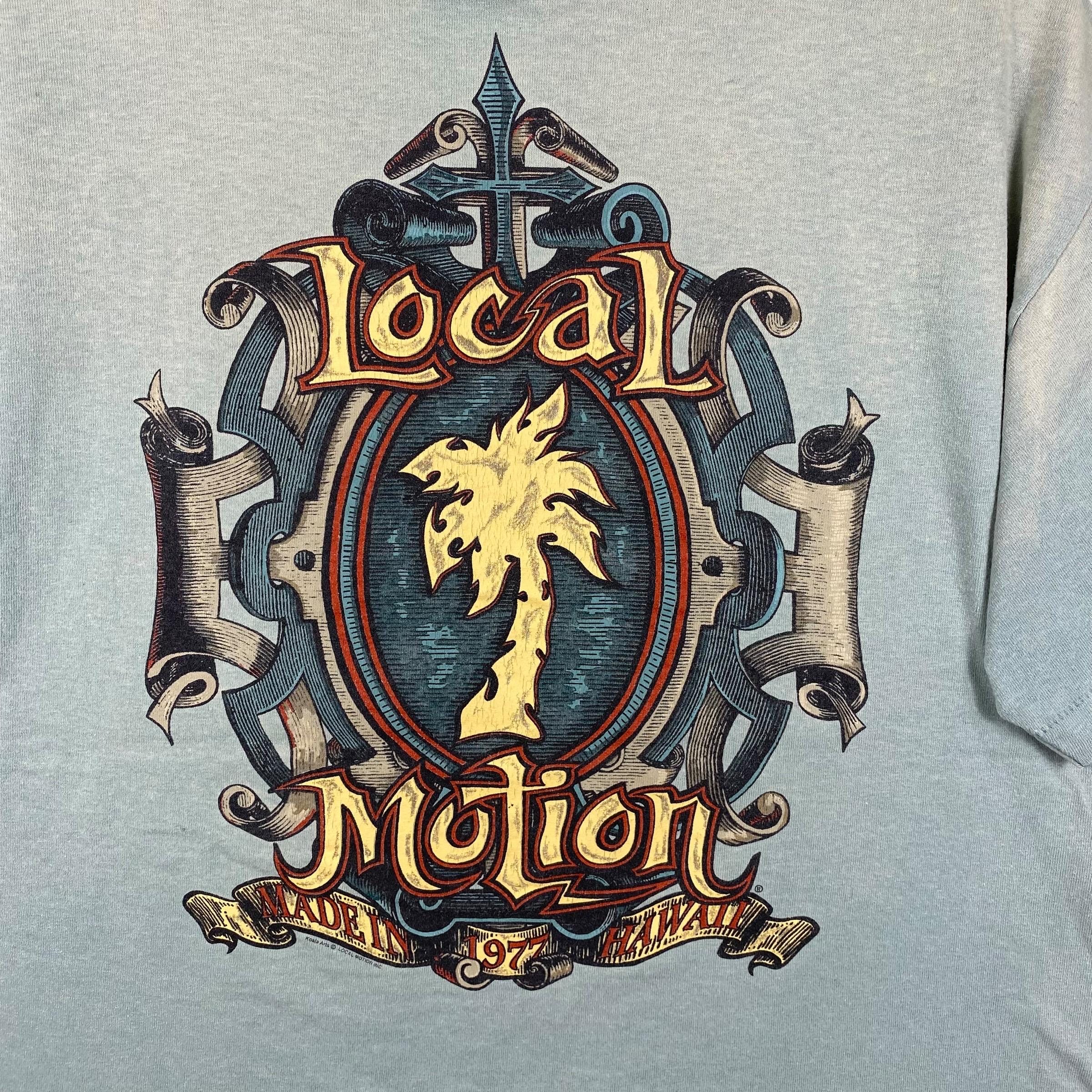 レア!!ヴィンテージ90年代 LOCAL MOTION ハワイグラフィック フェードT