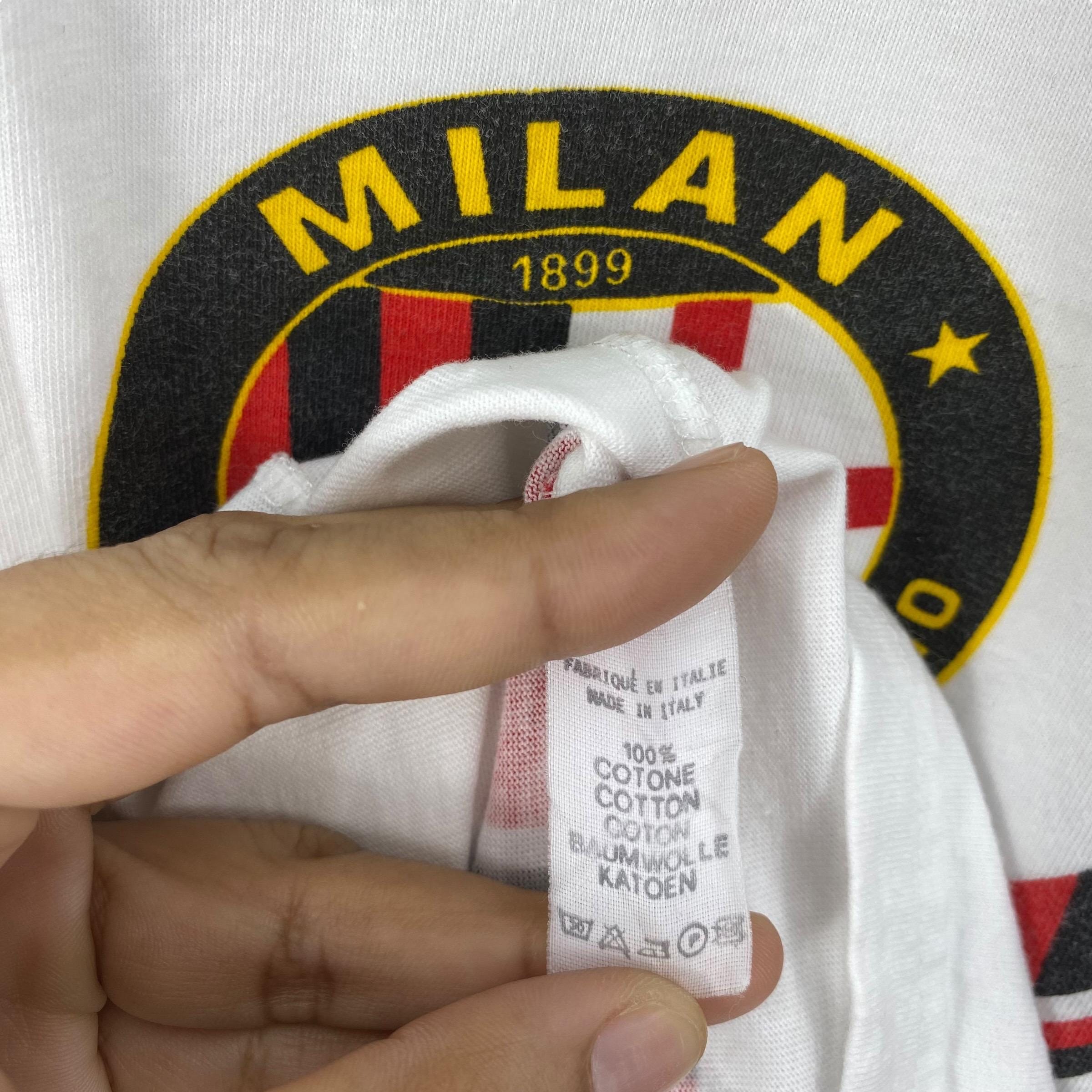 RUGIADA イタリアTシャツ サッカーヴィンテージ　レトロMILAN1899 Rare!! Vintage 90's AC MILAN Motta Rugiada Sport Football