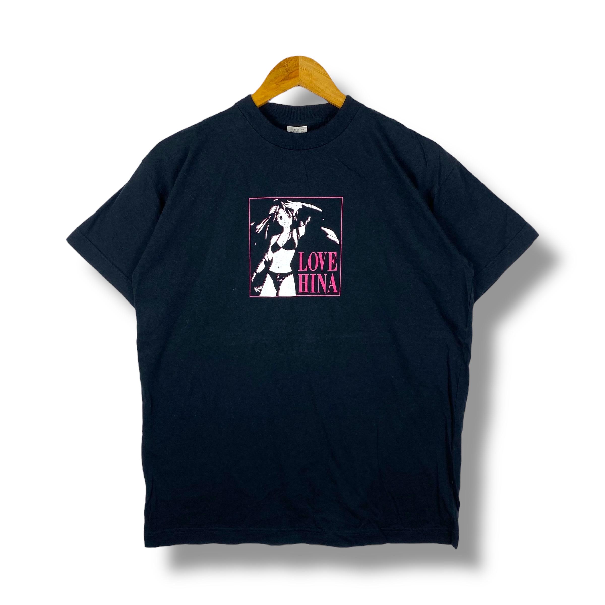 Rare!! Vintage 90's LOVE HINA Anime Manga Graphic Promo Tee Shirt Large Size