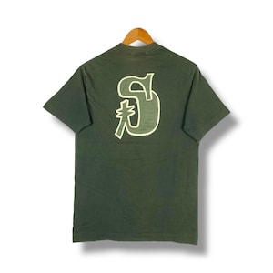 Vintage 90s Stussy Sunfaded Tshirt Streetwear Hip Hop Mens