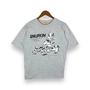 Rare!! Vintage 90's SNUFKIN Moomin Characters Japanese Cartoon Tee Shirt Medium Size