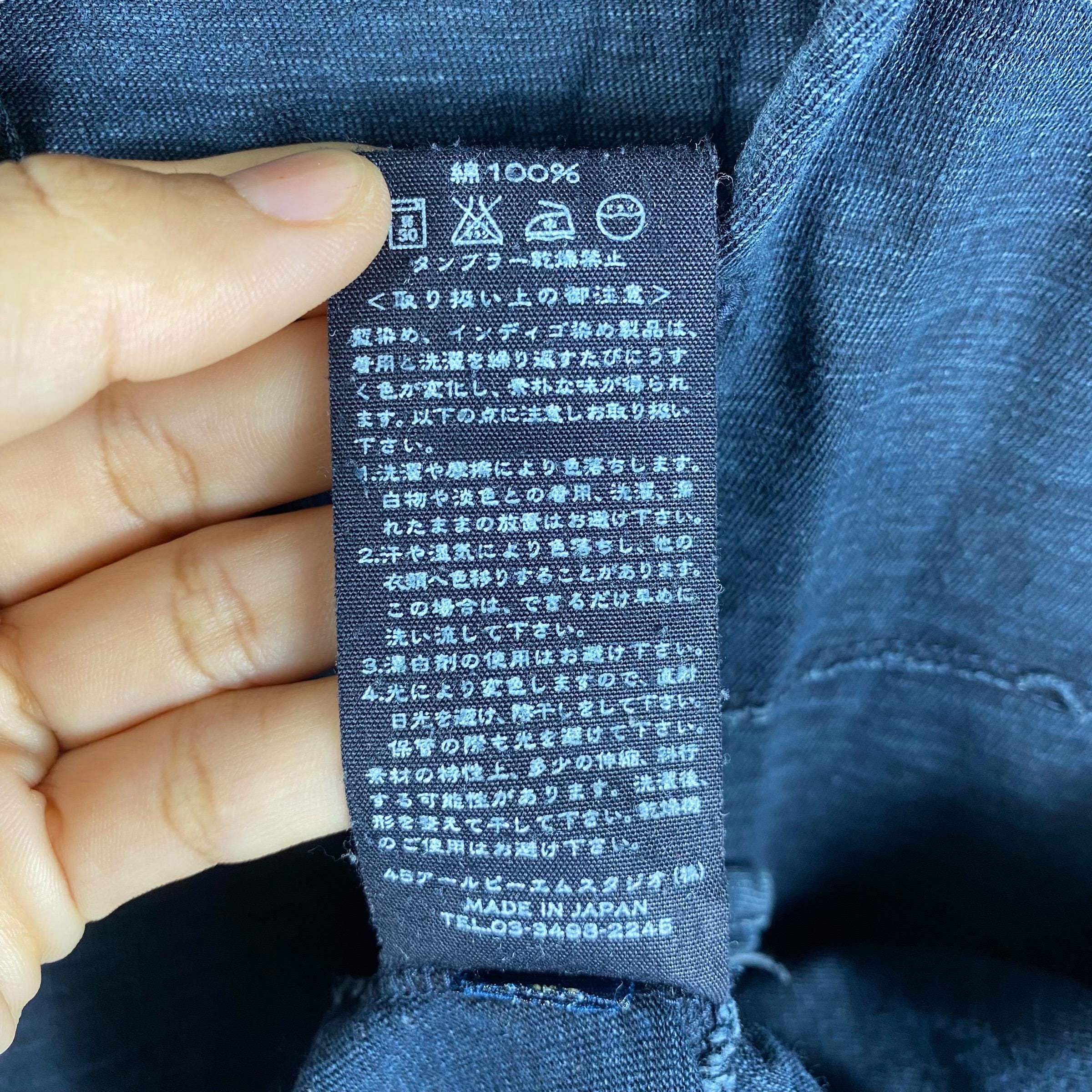 希少!!45RPM 天然藍染め 長袖ポロシャツ サイズ4 - Etsy 日本