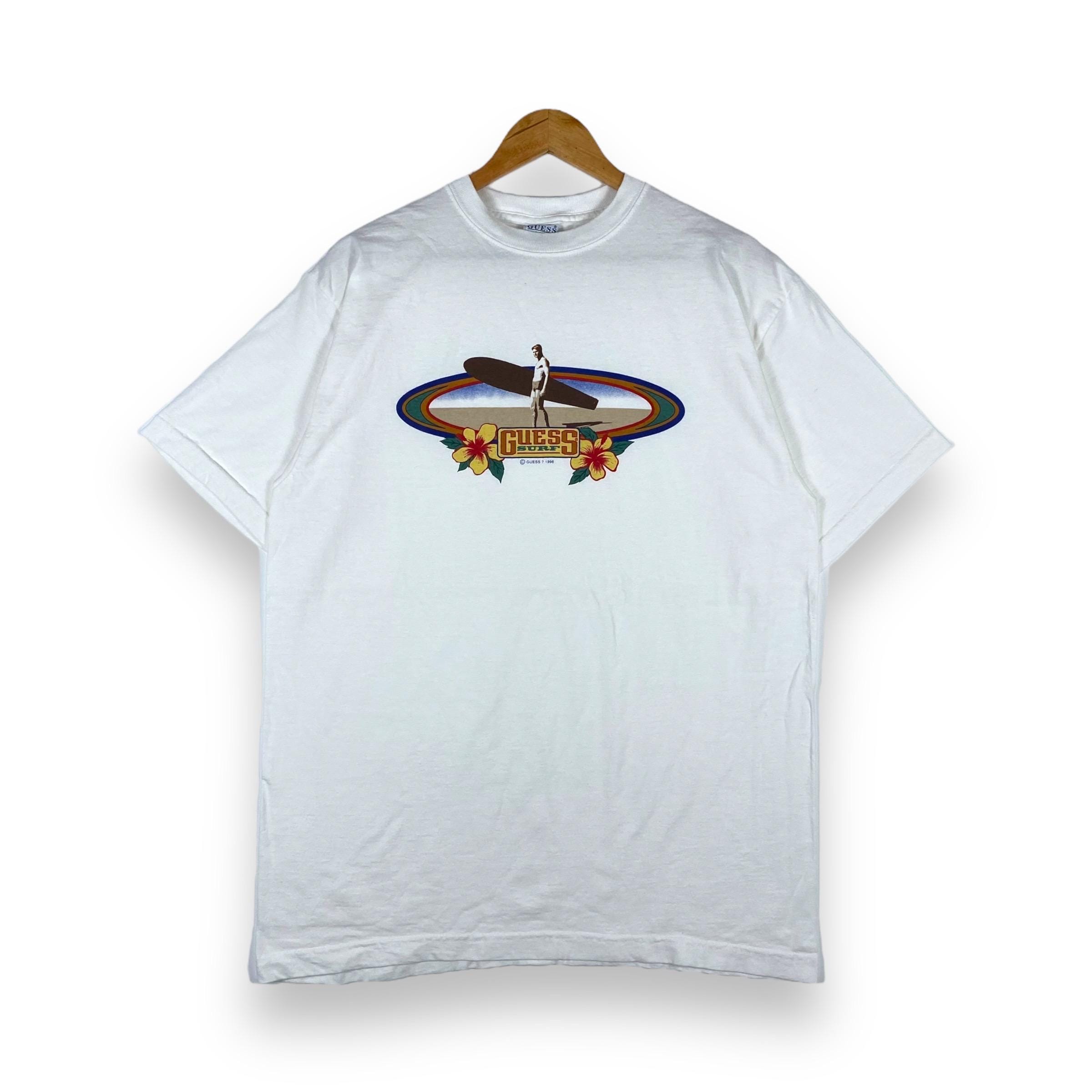 ヴィンテージ 90年代 GUESS SURF グラフィックTシャツ - ロングボード 