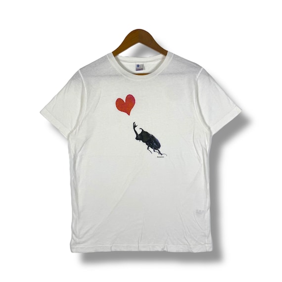 Rare!! BOHEMIANS Rhinoceros Beetle Banksy Art Tee Shirt Medium Size