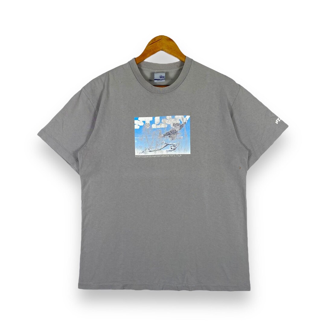 トップス old Stussy 00s Rare!! Vintage 00's STUSSY Two Thousand One International Faded
