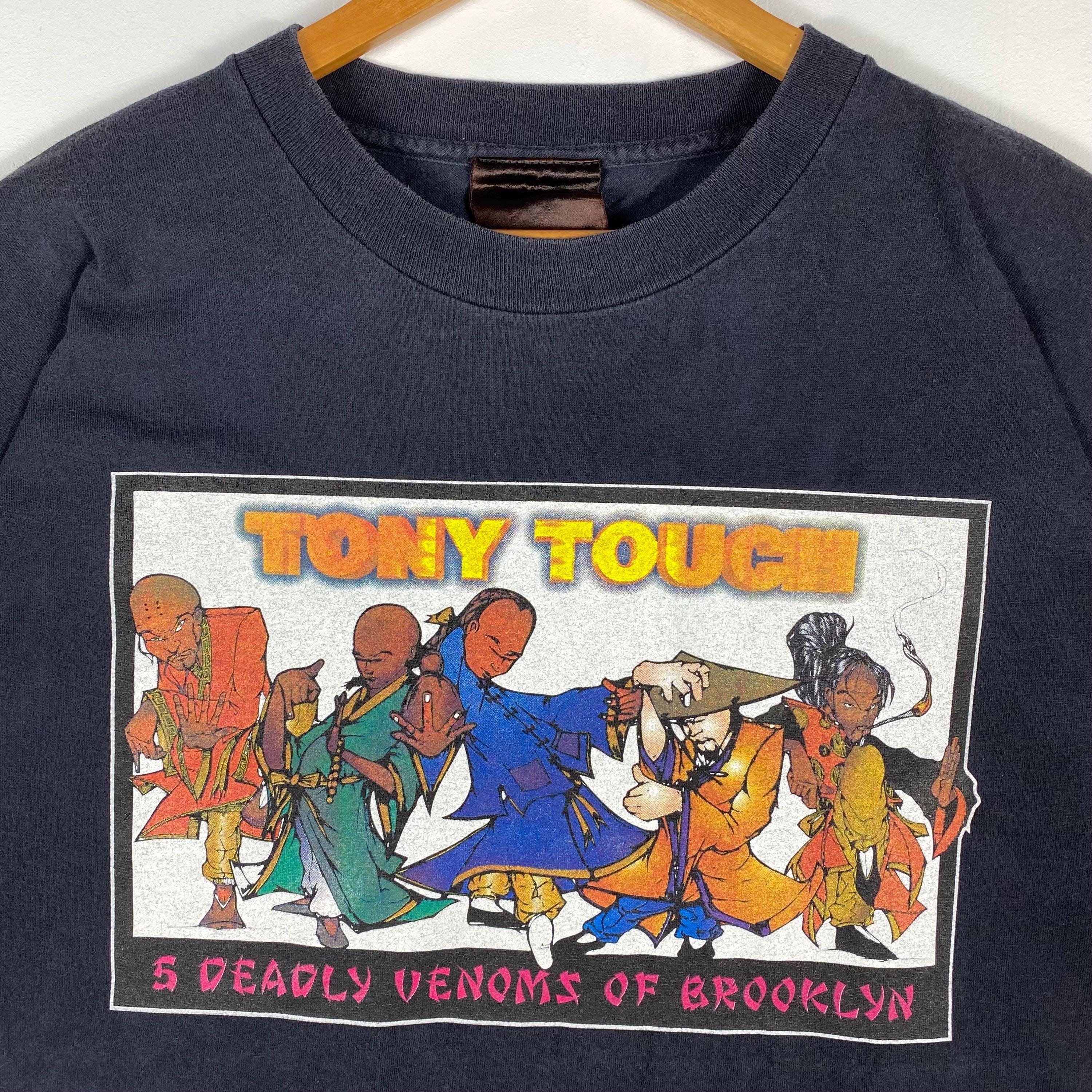 Vintage 90s Tony Touch Rap Tee - 5 Deadly Venoms of Brooklyn (XL 