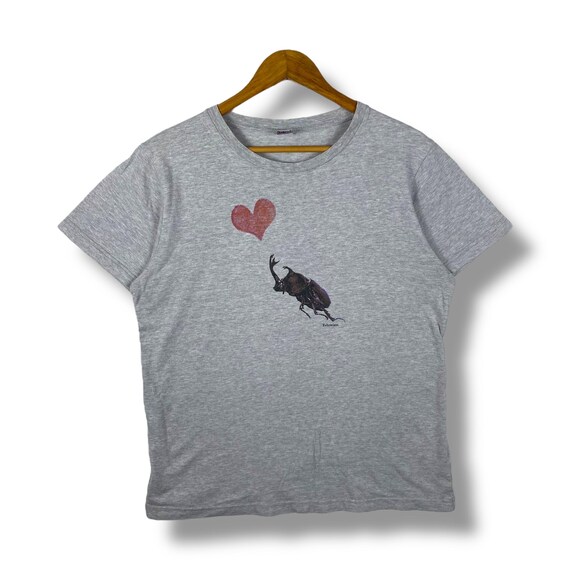 Rare!! BOHEMIANS Rhinoceros Beetle Banksy Art Tee Shirt Medium Size