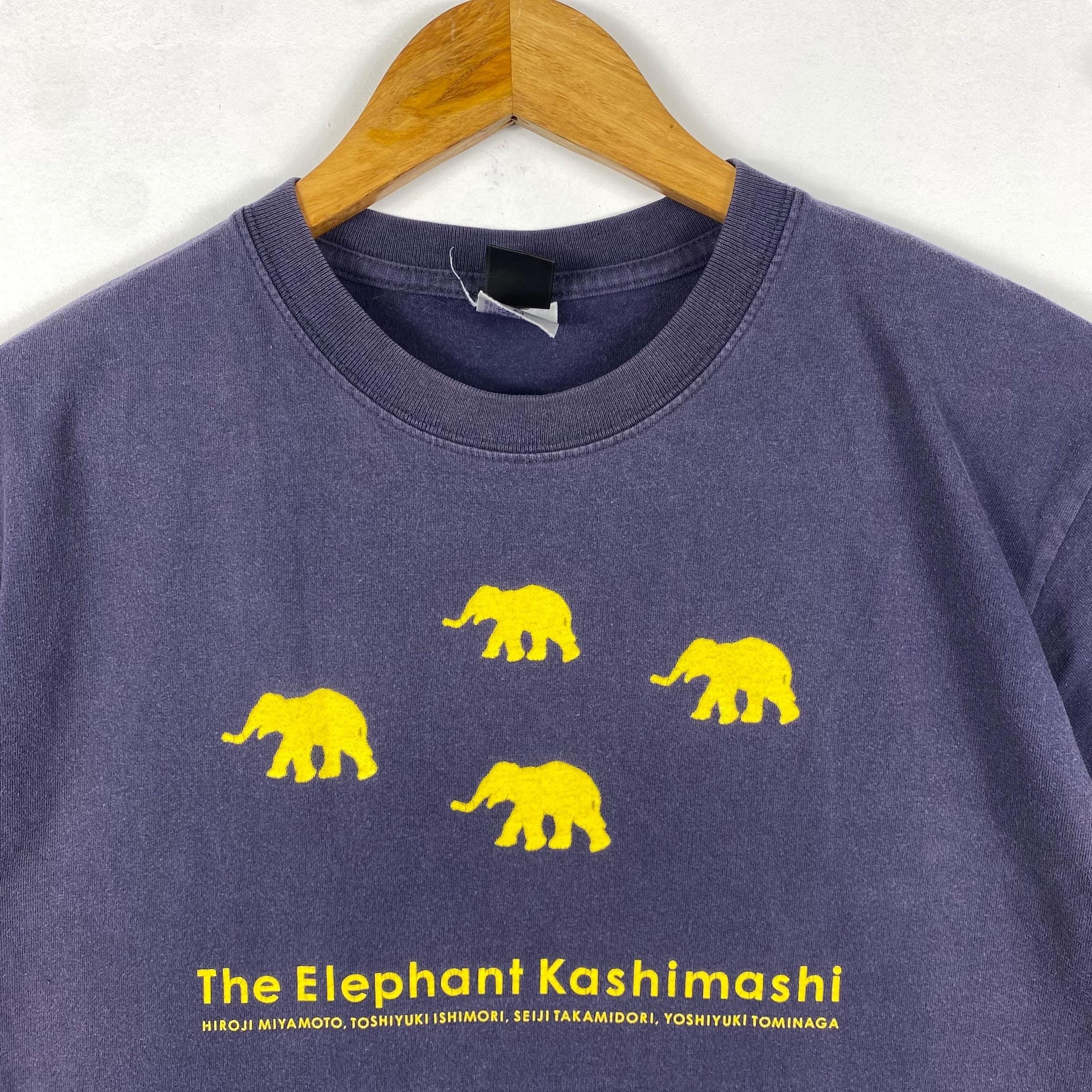 Rare!! Japanese Band THE ELEPHANT KASHIMASHI Graphic Faded Tee