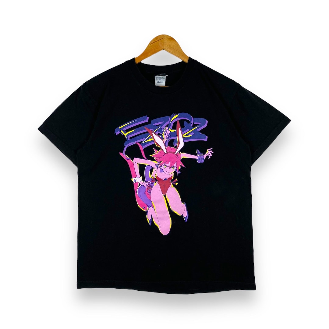 春原春子 フリクリ アニメTシャツ - 展覧会限定版 (Mサイズ) - Etsy 日本