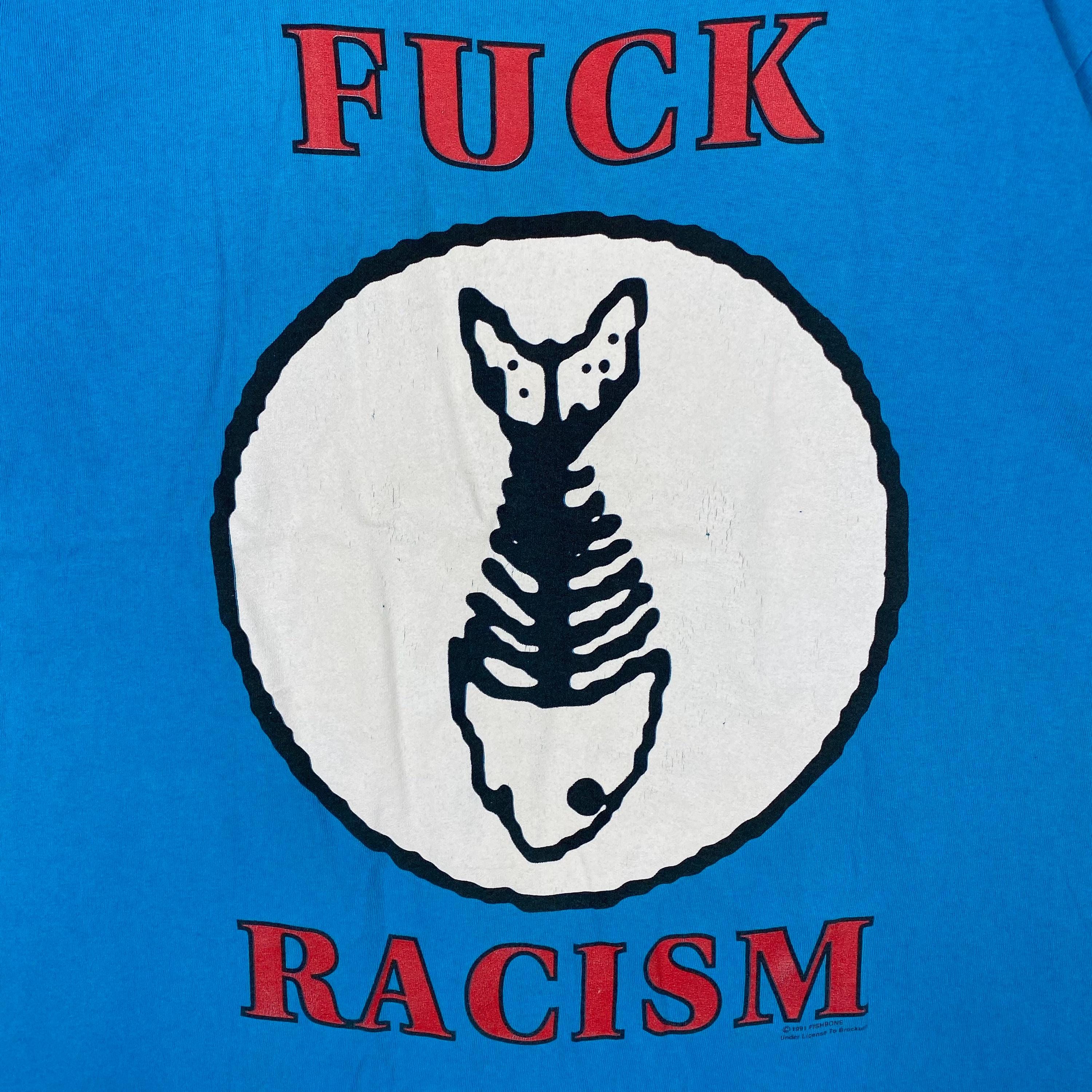 Rare!! Vintage 90's FISHBONE Fu*k Racism Let the Bast*rds