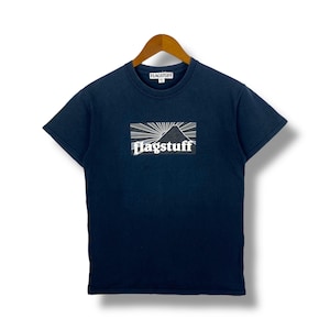 Raro!! FLAGSTUFF Box Logo Graphic Tee Shirt Taglia Piccola