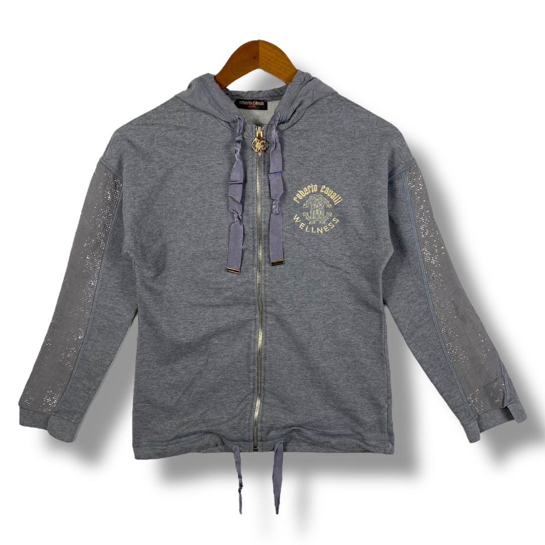 Rare!! ROBERTO CAVALLI GYM Wellness Zip Hoodie Women Size 38 - Etsy