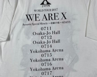 Rare X-JAPAN World Tour 2017 Band Tee Shirt (large) - Etsy