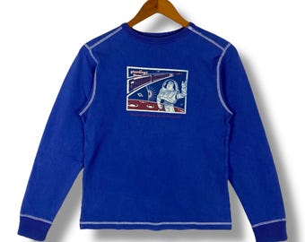 Rare!! TOY STORY 2 Buzz Lightyear Cartoon Long Sleeve Tee Shirt Free Size