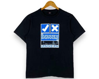 ¡¡¡Rara!!! Camiseta vintage de la banda Ok Computer de RADIOHEAD, talla pequeña