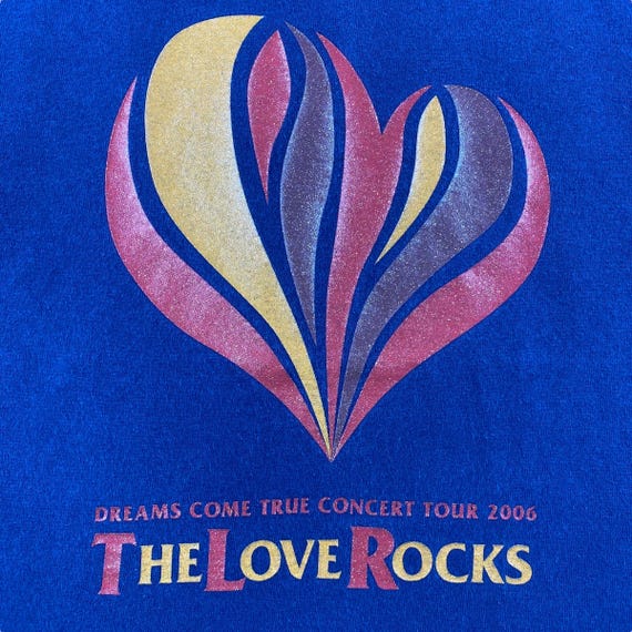 未使用/ドリカム/THE LOVE ROCKS ツアーグッズセット ヴィンテージ The Love Rocks 2006 コンサートツアー Tシャツ (ユース