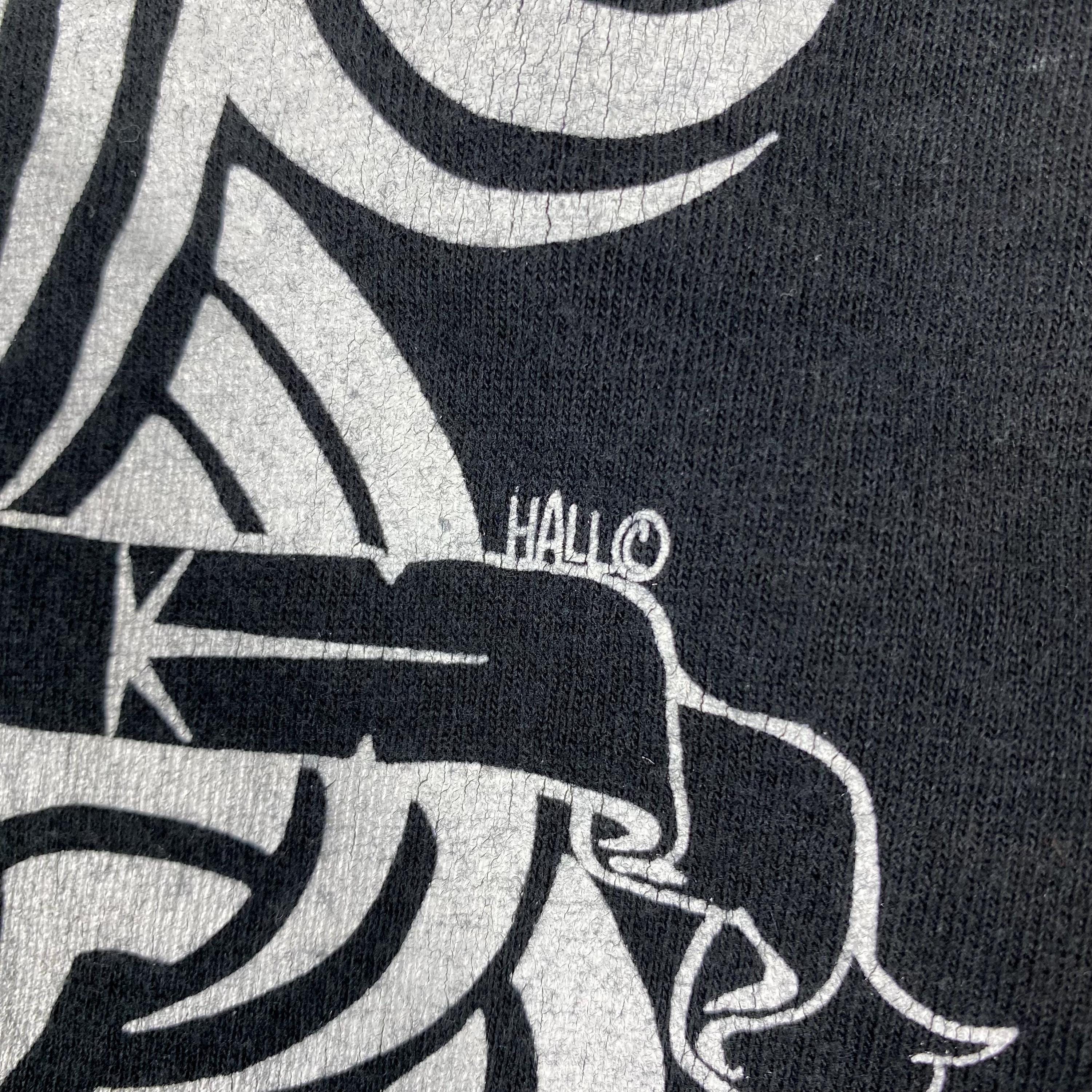 Rare!! Vintage 90's CHRISTIAN FLETCHER Tribal Tattoo Graphic