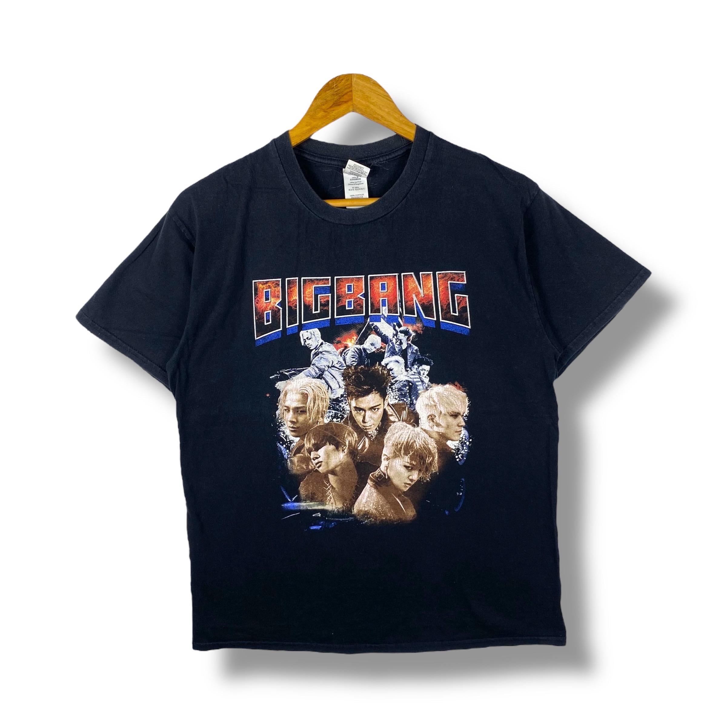 レア!! 韓国アイドルグループ BIGBANG グラフィック フェードTシャツ