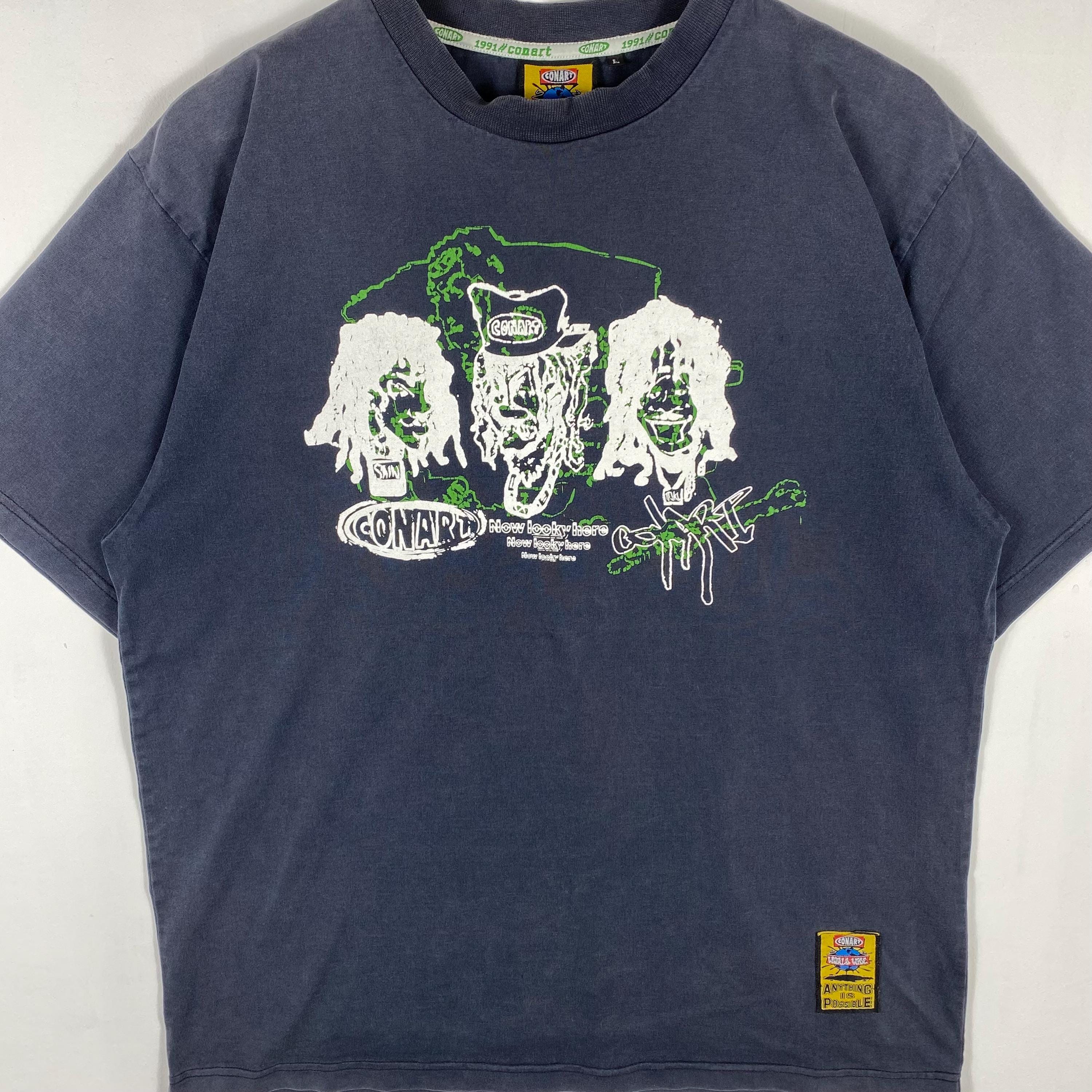 90s conart スウェット Vintage 90s 1993 Conart Artwork Drawing Hoodie Conart