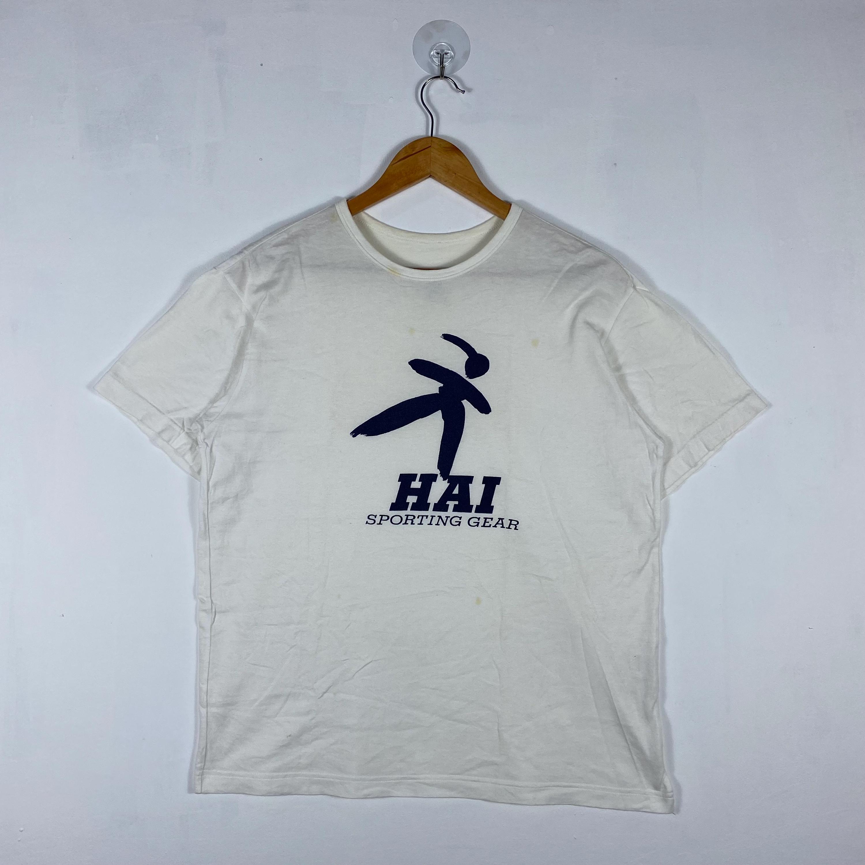 Vintage 90s HAI Sporting Gear Tee - Issey Miyake Big Logo, Medium