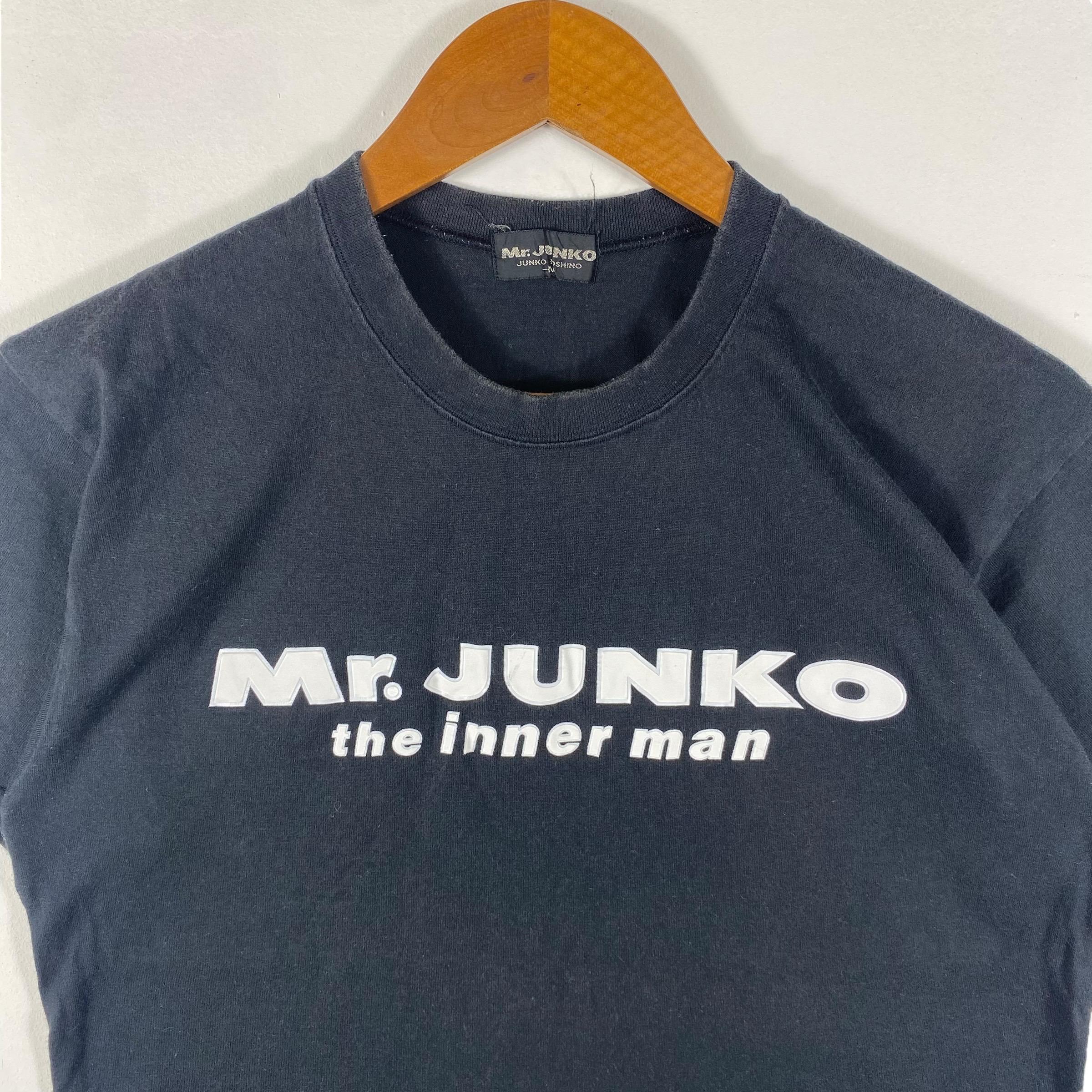 Rare!! Vintage 90's MR JUNKO the Inner Man Embosses Print Tee
