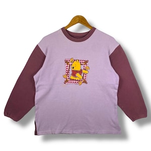 Rare!! Vintage 90's Disney PO'OH Cartoon Graphic Crewneck Sweatshirt