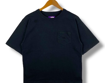Vintage the North Face X Nanamica Purple Label Faded Style T-shirt
