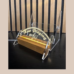 Unique record stand | Vinyl | Record | LED illuminated record holder, luxurious vinyl storage, elegant