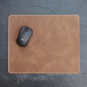 Logod - Leather Mouse Pad - Gift for Men & Women Office