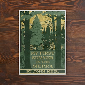 My First Summer in the Sierra First Edition Cover Soft Pillow - FREE SHIPPING - Perfect gift for John Muir fans!