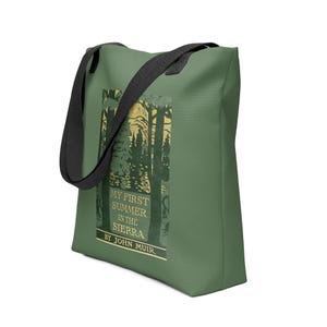 Muir&#39;s &quot;My First Summer in the Sierra&quot; Book Tote - FREE SHIPPING - Perfect gift for John Muir fans!