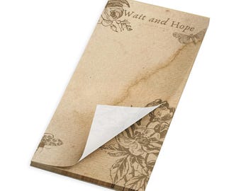 The Count of Monte Cristo - "Wait and Hope" Magnetic Notepad - FREE SHIPPING - Perfect gift for Alexandre Dumas fans!