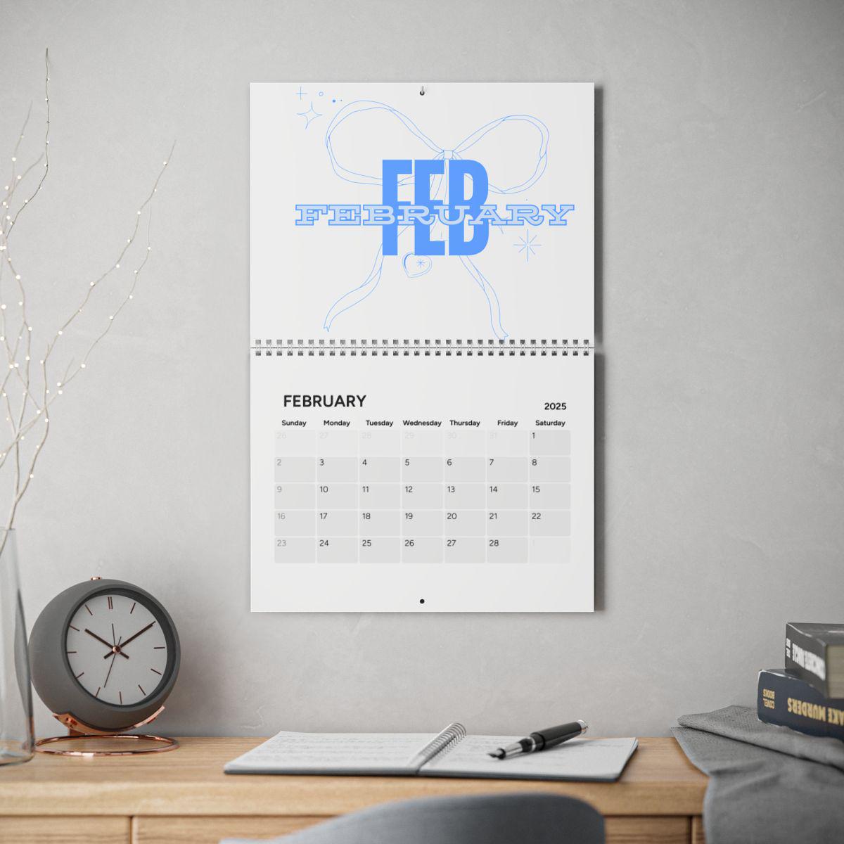 Wall Calendar 2025 Aesthetic Minimalist Planner Organizer Office Home ...
