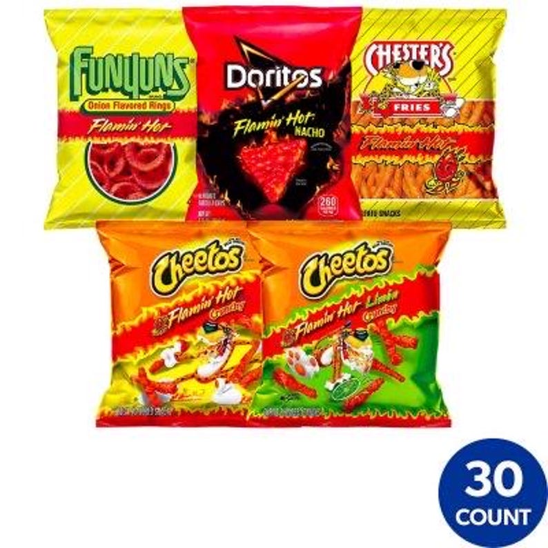Frito-lay Flamin Hot Mix (30 Pack) - Etsy