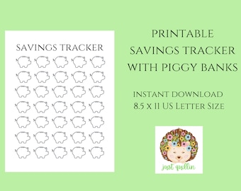 Piggy Bank Savings Tracker