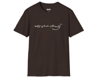 Wolfgang Amadeus Mozart Signature Tee | Melody Masters Kollektion | Softstyle T-Shirt
