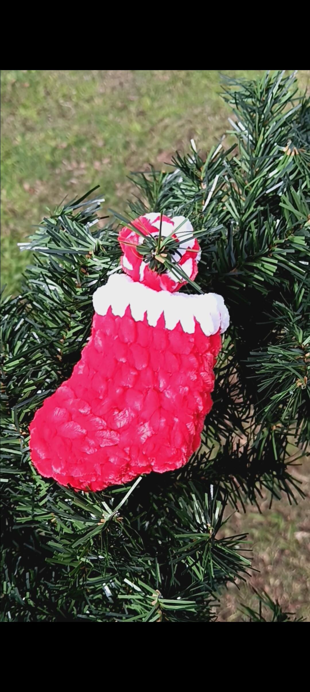 Crochet Small Christmas Stocking Etsy