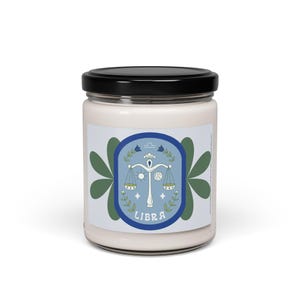 Libra Zodiac Candle – Air Sign Harmony & Libra Birthday Gift