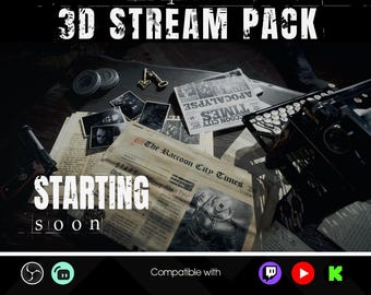 Requiem Horror 3D Scene | Animated | Stream Pack | Overlay | Twitch, YouTube, Kick