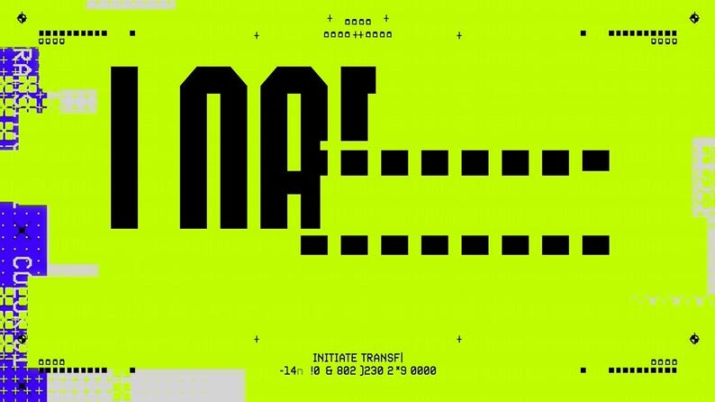 Puede incluir: Un fondo verde ne&oacute;n con la palabra "IMAGE" en letras negras y en negrita. La letra "E" est&aacute; parcialmente oscurecida por una serie de cuadrados negros. Hay texto y elementos gr&aacute;ficos adicionales en las esquinas e inferior de la imagen.