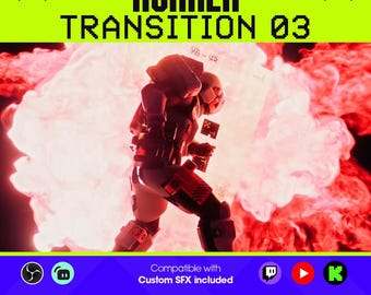 RUNNER Stream Transition 03 | Stinger | Twitch, Youtube, Kick | Extraction Overlays