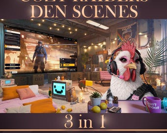 COZY Den | ARC Raiders Background | Green Screen Scenes | Overlay | Twitch, YouTube, Kick | Vtuber