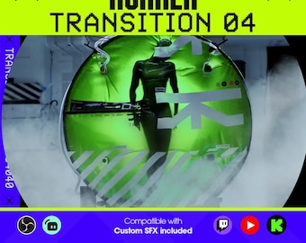 RUNNER Stream Transition 04 | Stinger | Twitch, Youtube, Kick | Extraction Overlays