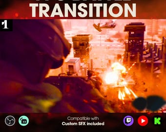 FPS Battle Stinger Transition | Stinger | Twitch, Youtube, Kick | Extraction Overlays