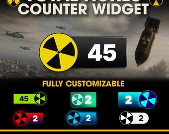 Warzone Nuke Counter Widget | Animated Nuke Tracker Overlay | StreamElements | Twitch, Kick, YouTube