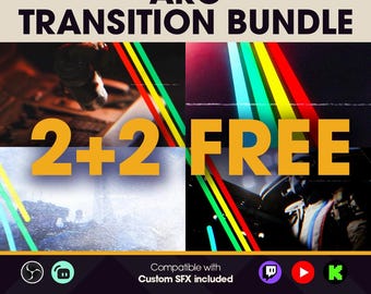 ZESTAW Animowanych Przejścia w ARC Stream | Stinger | Twitch, YouTube, Kick