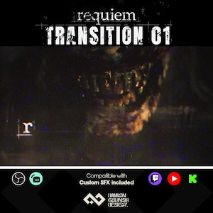 Requiem Stream Transition 1 | Stinger | Twitch, Youtube, Kick | Horror Overlays
