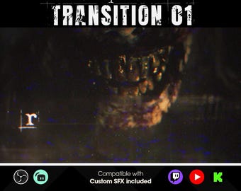 Requiem Stream Transition 1 | Stinger | Twitch, Youtube, Kick | Horror Overlays