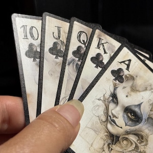 Lacrimosa Sketch vintage speelkaarten: set van 2 kaarten